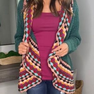 Teal Cardigan Size medium/large